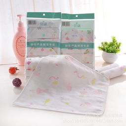 精选四层纱布口水巾方巾 熊小贝婴儿用品，守护宝宝每一刻